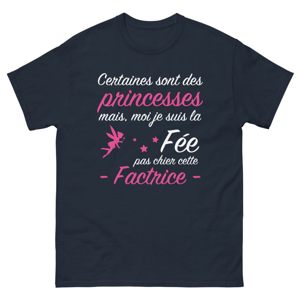 T-shirt Factrice Magique marine - Certaines sont des princesses