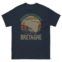 Thumbnail for T-shirt Bretagne marine - Sauvons la planète, pas la Bretagne