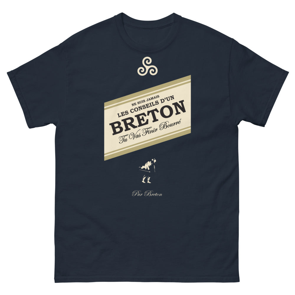 T-shirt Bretagne marine - Ne suis jamais les conseils d'un Breton