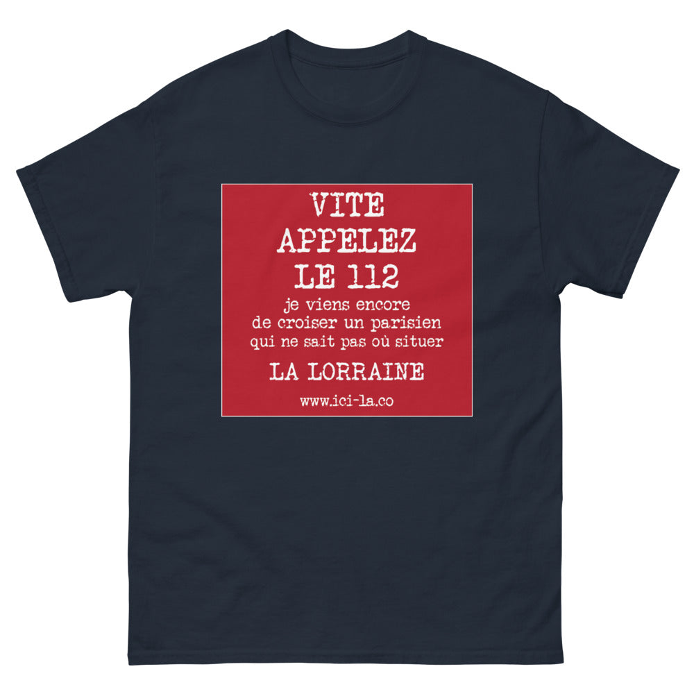 T-shirt Lorraine bleu marine - Les Parisiens égarés en quête