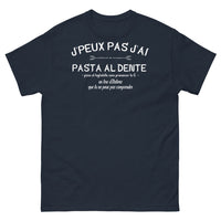 Thumbnail for T-shirt Italie marine - Je peux pas, j'ai pasta al dente