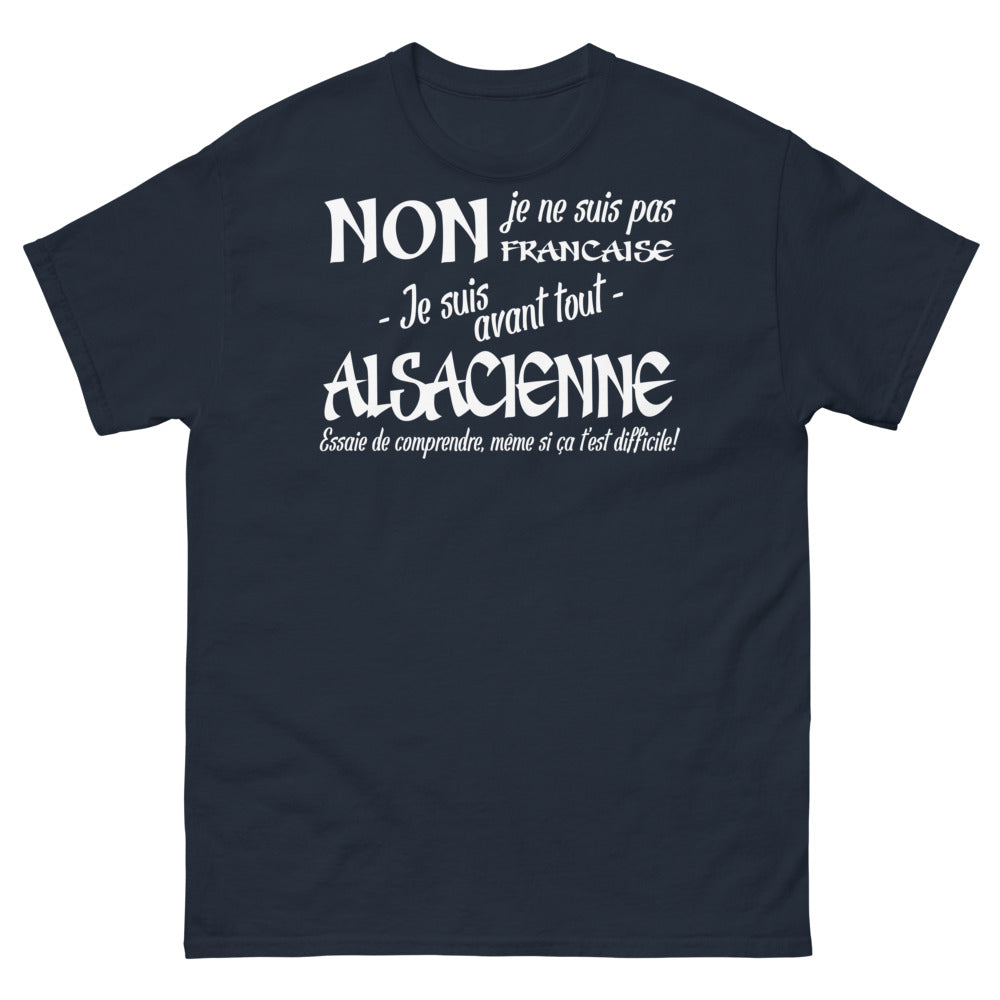T-shirt Alsace marine - Je suis avant tout alsacienne