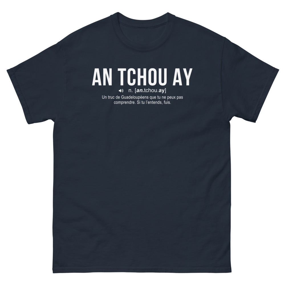 T-shirt Guadeloupe marine - Fuyez si vous ne comprenez pas !