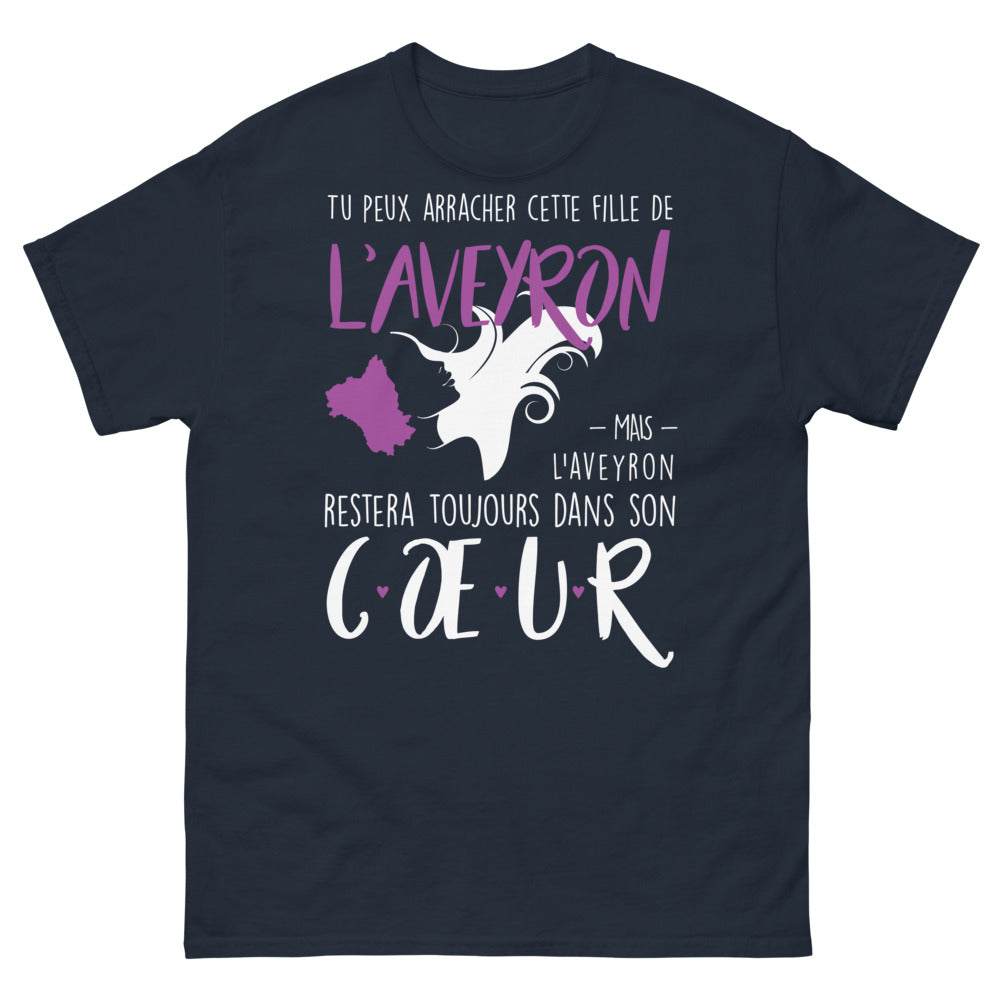 T-shirt Aveyron marine - Toujours dans le cœur