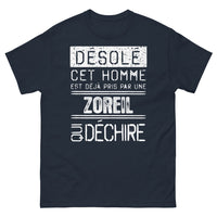 Thumbnail for T-shirt Réunion marine - Désolé cet homme est déjà pris