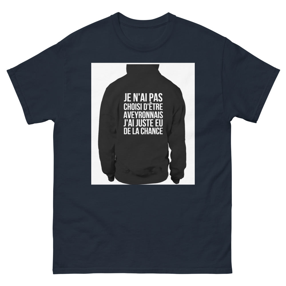 T-shirt Aveyron marine - Je n'ai pas choisi d'être Aveyronnais