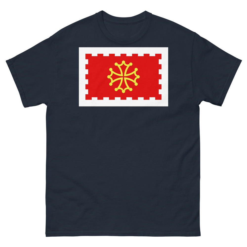 T-shirt Languedoc noir dos - design emblématique de la région