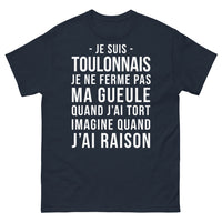 Thumbnail for T-shirt Toulonnais marine - Je suis toulonnais, je ne ferme pas ma gueule