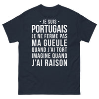 Thumbnail for T-shirt Portugal marine - Je suis portugais, je ne ferme pas ma gueule