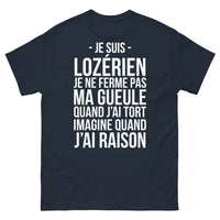 Thumbnail for T-shirt Lozère marine - Je suis Lozérien, je ne me tais pas