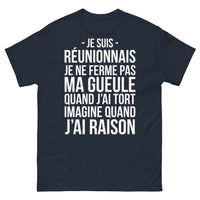 Thumbnail for T-shirt Réunionnais marine - Fier de ma parole