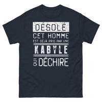 Thumbnail for T-shirt Kabyle marine - Désolé cet homme est déjà pris