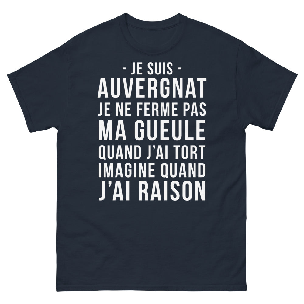 T-shirt Auvergne marine - Je suis Auvergnat et fier