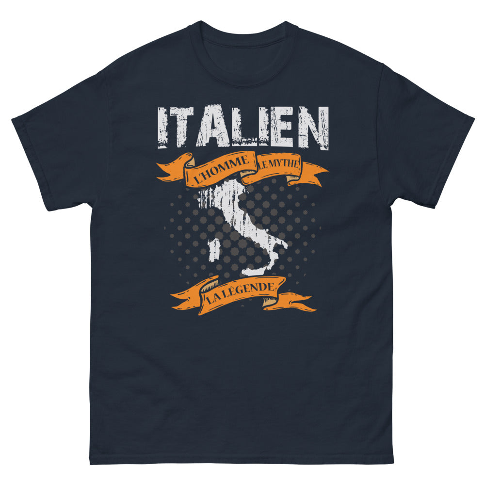T-shirt Italie marine - L'homme, le mythe, la légende