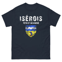 Thumbnail for T-shirt Isérois marine - Têtu et Acharné avec humour