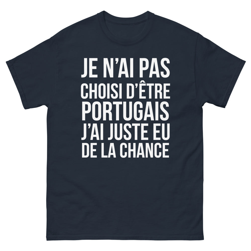 T-shirt Portugal marine - Fier de mes racines
