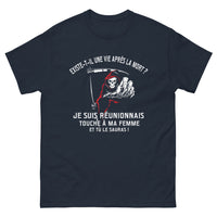 Thumbnail for T-shirt Réunionnais marine - Existe-t-il une vie après la mort ?