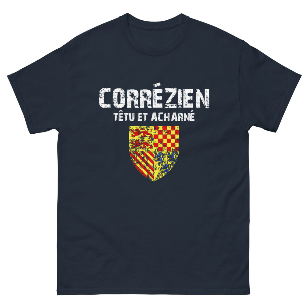 T-shirt Corrézien marine - Corrézien Têtu et Acharné
