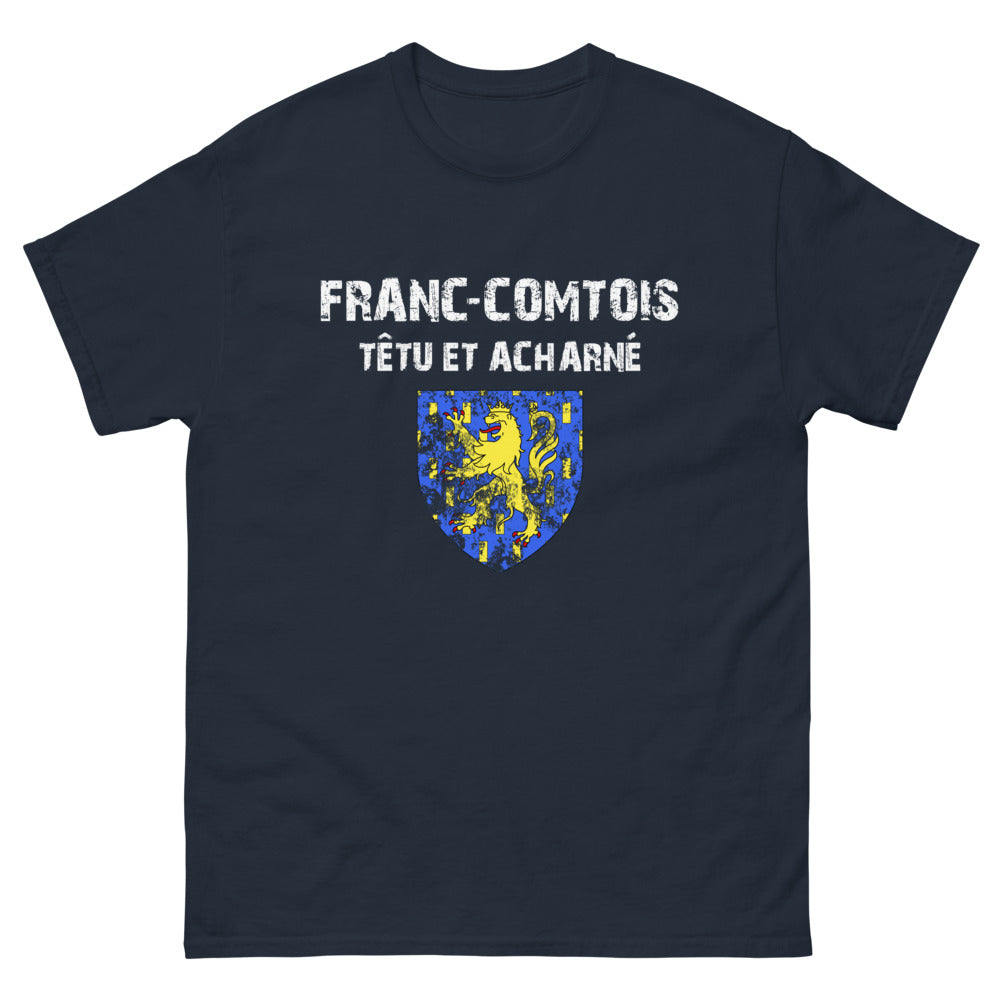T-shirt Franc-Comtois marine - Têtu et Acharné