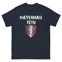 Thumbnail for T-shirt Mayennais noir dos - design sombre et caractère local