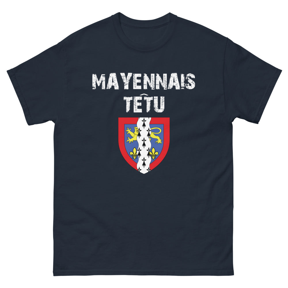 T-shirt Mayennais marine - Esprit têtu et fier