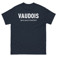 Thumbnail for T-shirt Vaudois marine - Parce que je le Vaud bien