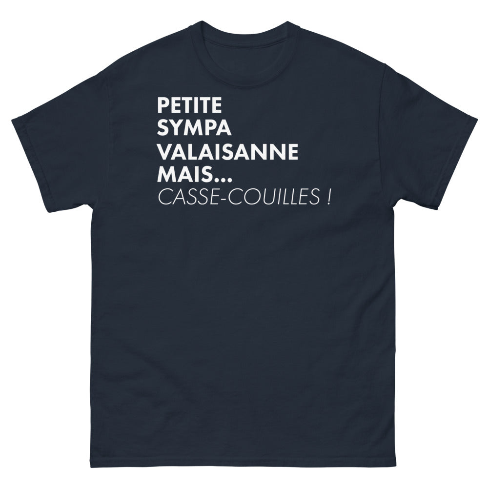 T-shirt Valaisan marine - Petite Sympa mais Casse-Couilles