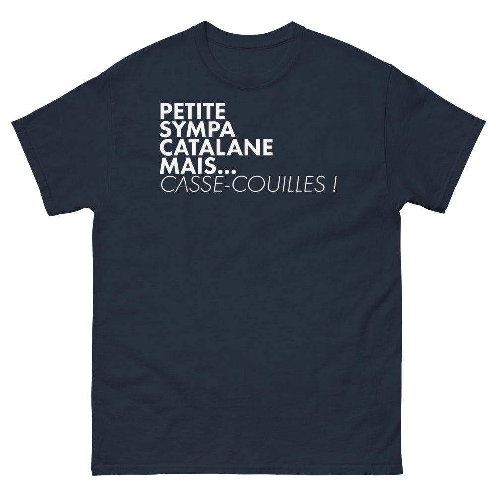 T-shirt Catalan marine - Petite sympa mais casse-couilles