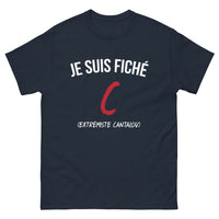 Thumbnail for T-shirt Cantal marine - Je suis fiché extrémiste cantalou