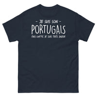 Thumbnail for T-shirt Portugal marine - Je suis son Portugais, fais gaffe