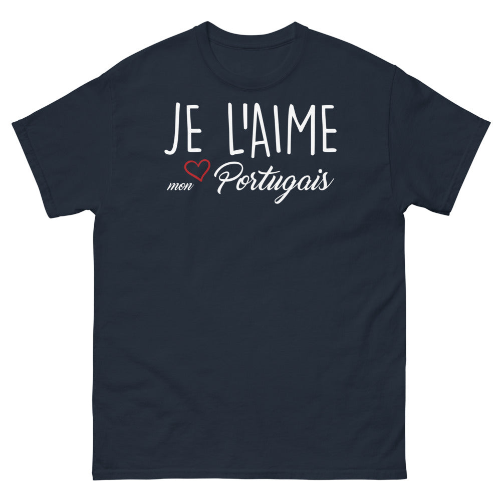 T-shirt Portugal marine - Je Aime Mon Portugais