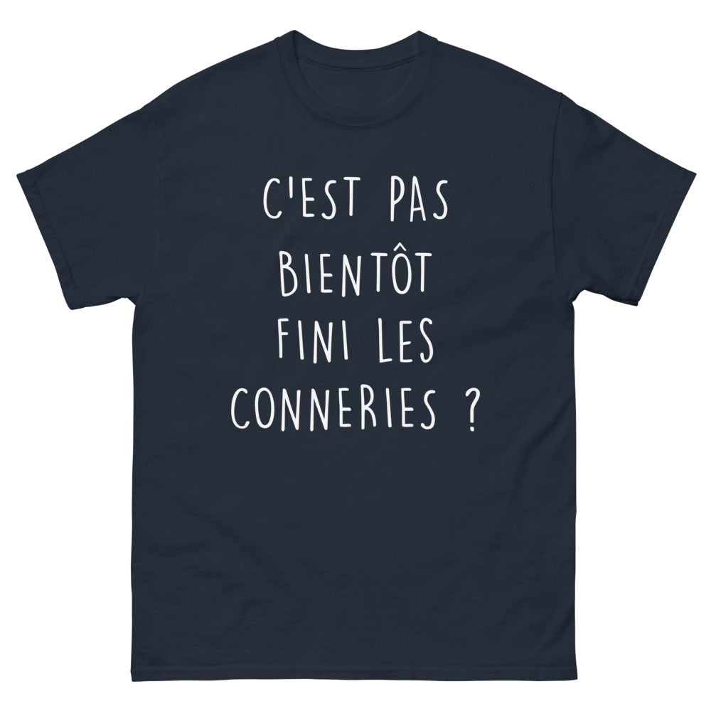 T-shirt Bretagne marine - C'est pas bientôt fini les conneries