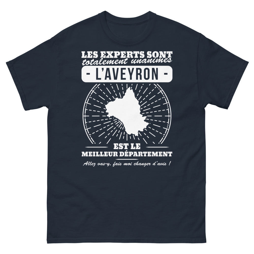 T-shirt Aveyron marine - meilleur département de France
