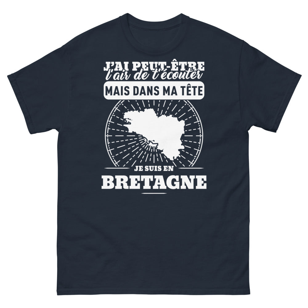T-shirt Bretagne marine - J'ai l'air de t'écouter