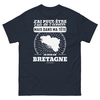 Thumbnail for T-shirt Bretagne marine - J'ai l'air de t'écouter