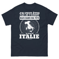 Thumbnail for T-shirt Italie marine - J'ai peut-être l'air de t'écouter