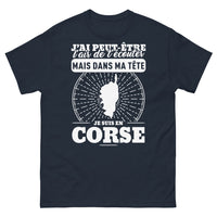 Thumbnail for T-shirt Corse marine - J'ai l'air d'écouter, rêve en Corse