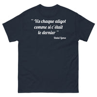Thumbnail for T-shirt Auvergne marine - Vis chaque aligot comme si c'était le dernier