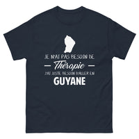 Thumbnail for T-shirt Guyane marine - Je n'ai pas besoin de thérapie