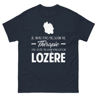Thumbnail for T-shirt Lozère marine - Je n'ai pas besoin de thérapie