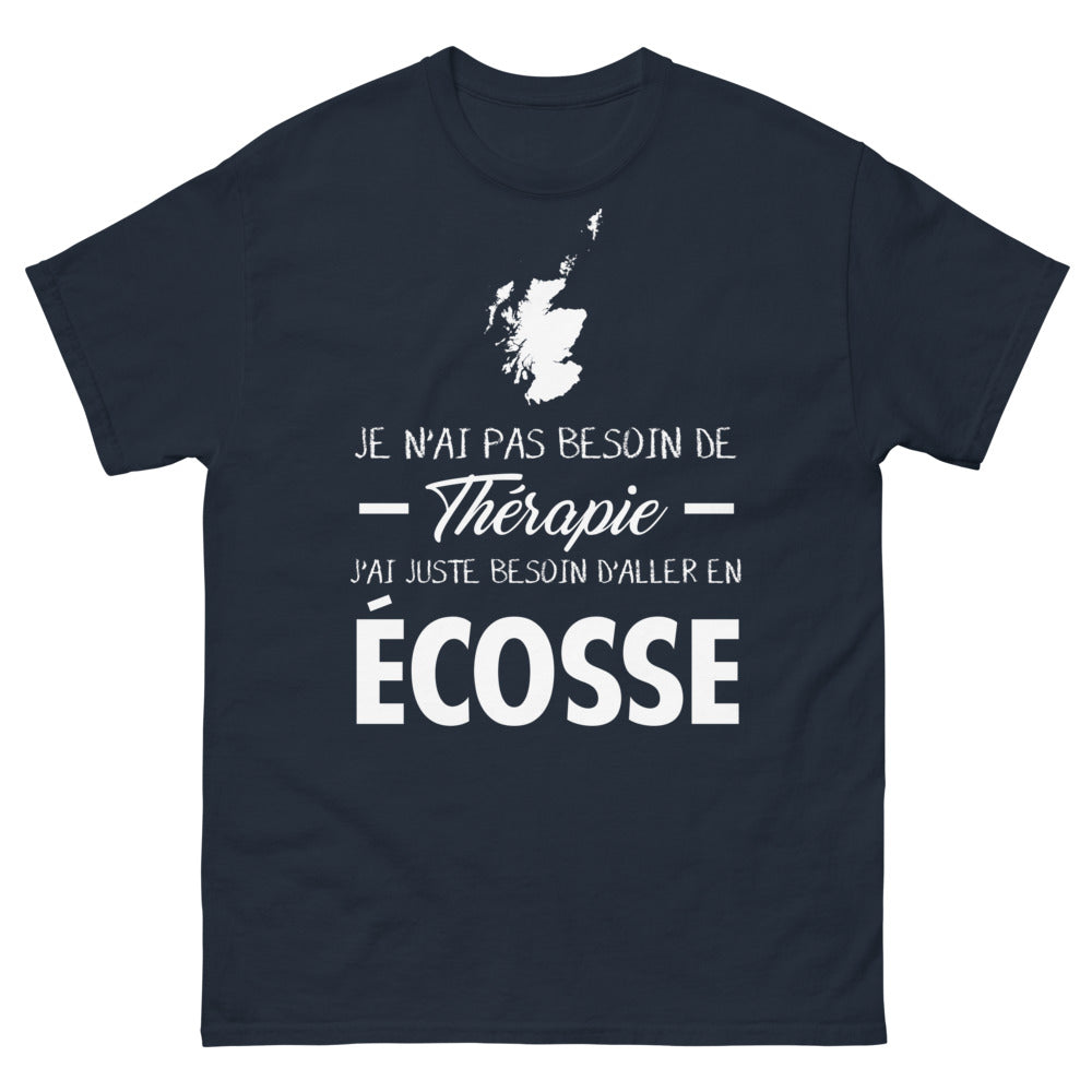 T-shirt Écosse marine - Pas besoin de thérapie, juste du fun