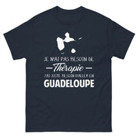 Thumbnail for T-shirt Guadeloupe marine - Pas besoin de thérapie, juste du fun