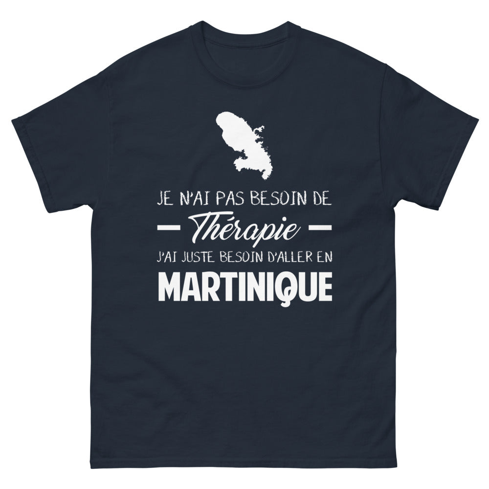 T-shirt Martinique marine - Pas de thérapie nécessaire