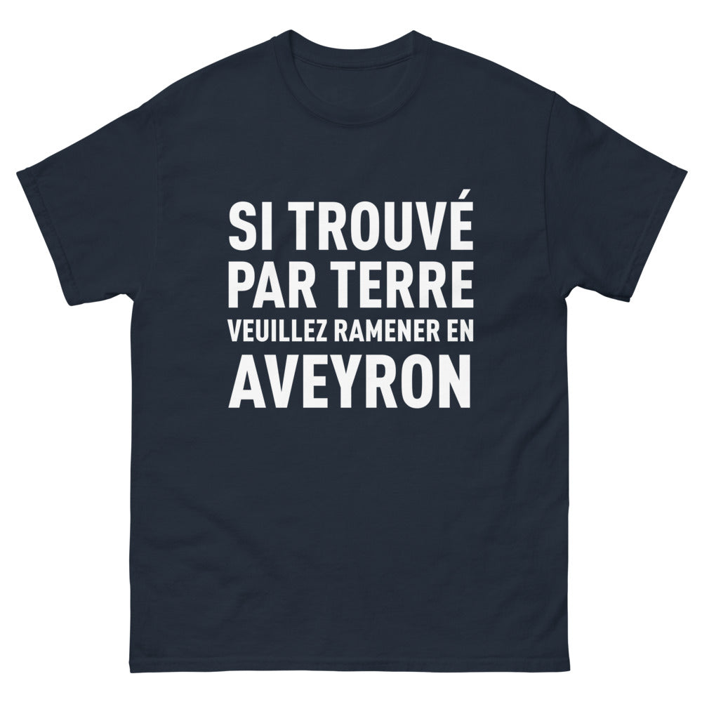 T-shirt Aveyron marine - Ramenez-moi chez moi