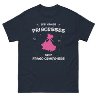Thumbnail for T-shirt Franche-Comté marine - Les vraies princesses franc-comtoises