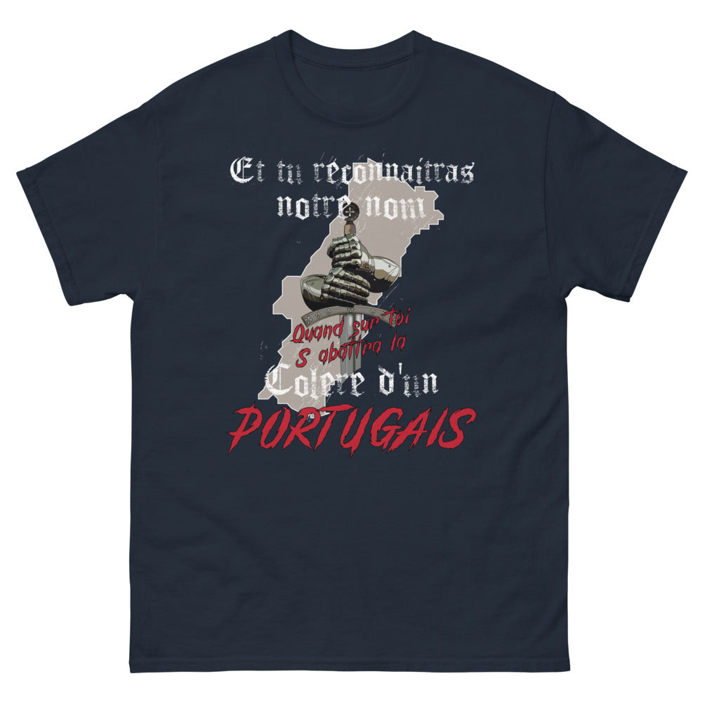 T-shirt Portugal marine - Colère d'un Portugais