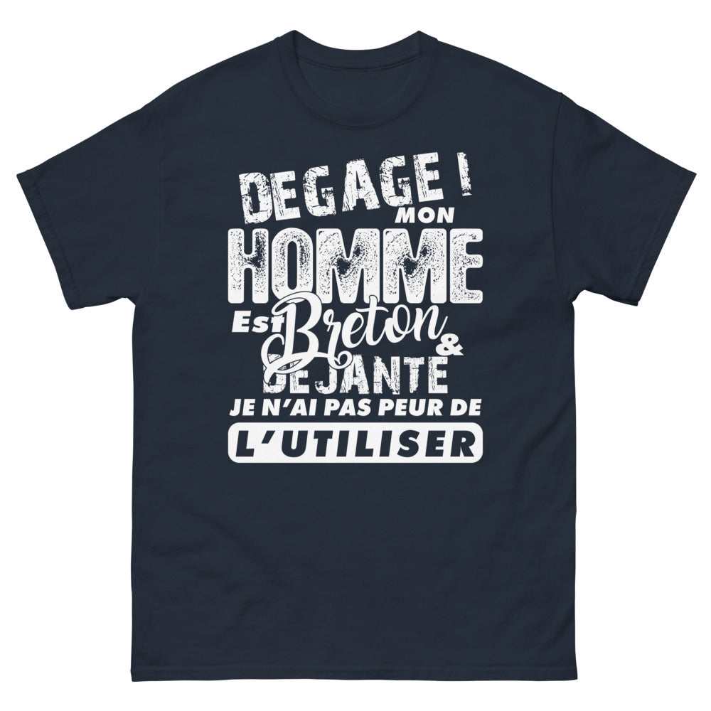 T-shirt Bretagne marine - Dégage, mon homme est breton