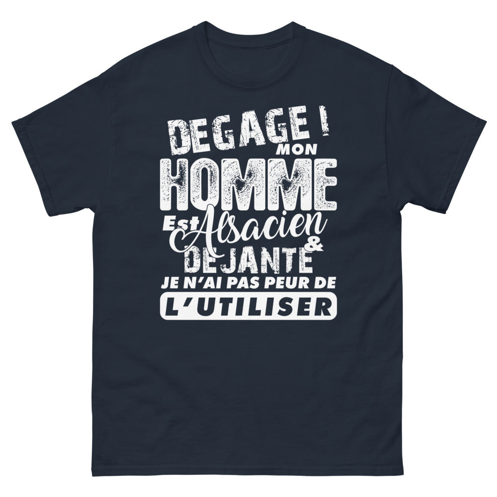 T-shirt Alsace marine - Je n'ai pas peur de l'utiliser