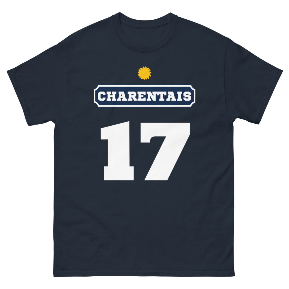 T-shirt Charentais marine - Fierté et humour en coton