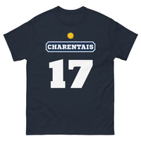 Thumbnail for T-shirt Charentais marine - Fierté et humour en coton